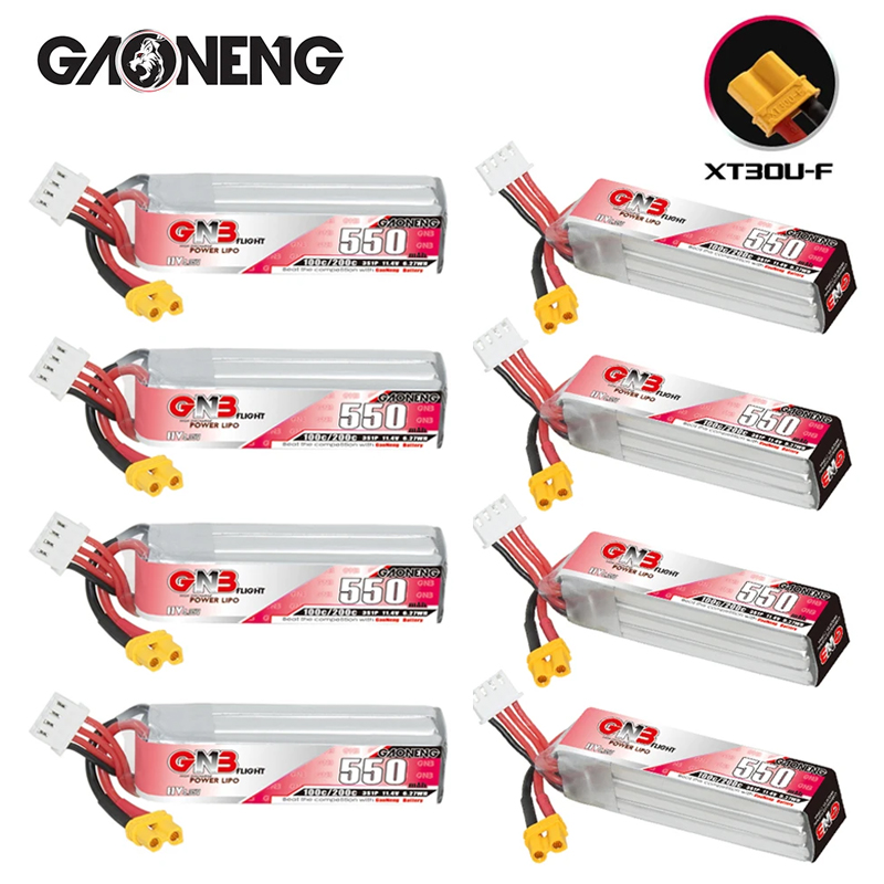 Drone Battery Plate - GNB HV 11.4V 550mAh 100C/200C Lipo
