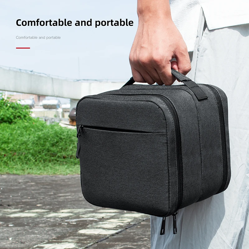 Drone Battery Bag - Portable Case Dual Layer Storage Space