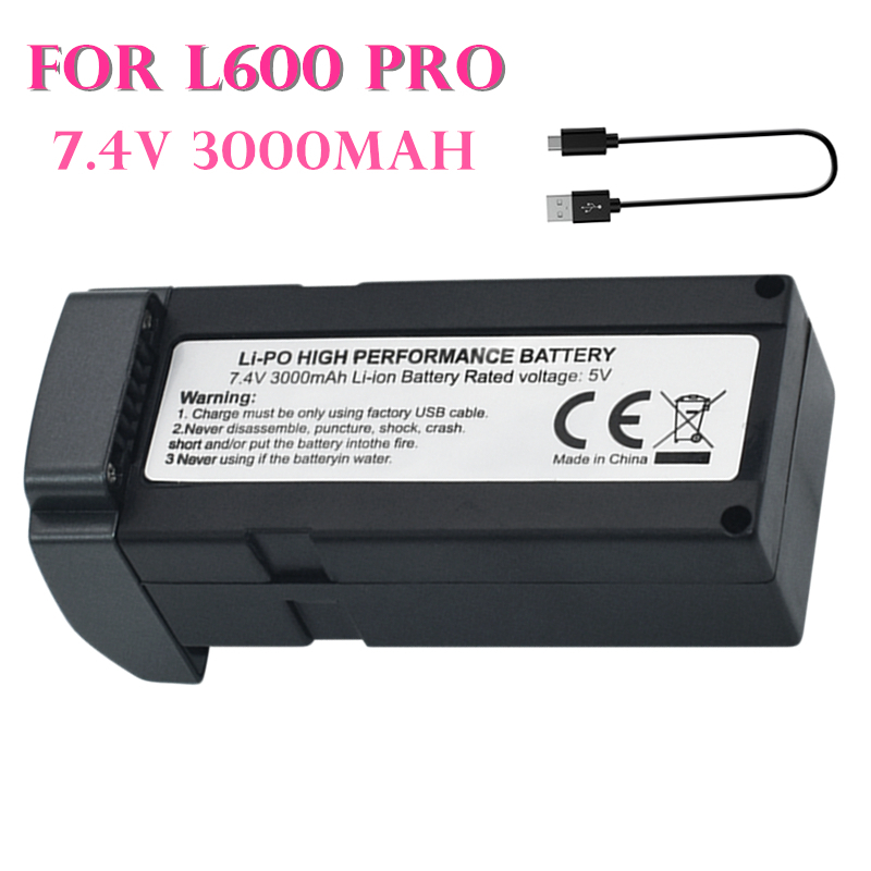 Drone Battery Li-Ion - Original L600 PRO 7.4V 3000MAH Drone