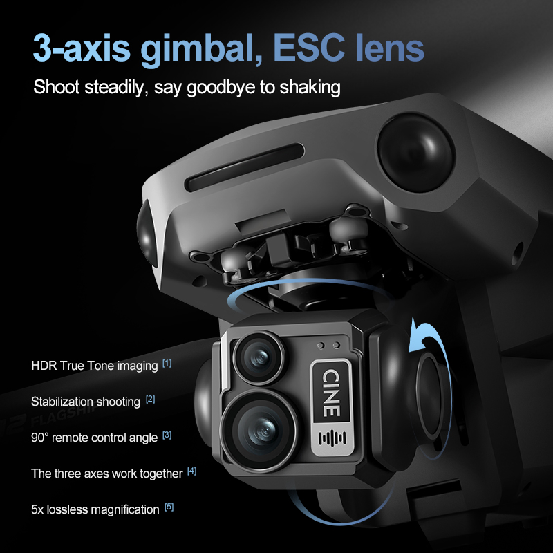 8K 3 Axis Gimbal Brushless 7.2 - Drone Battery Case 评论和价格