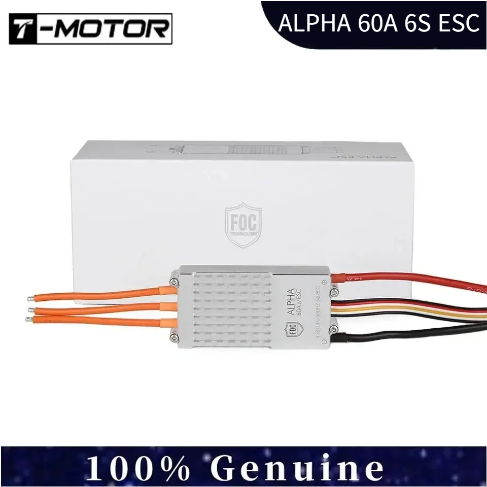 T-Motor ALPHA 60A 6S FOC ESC - - Drone Battery High Voltage 评论和价格