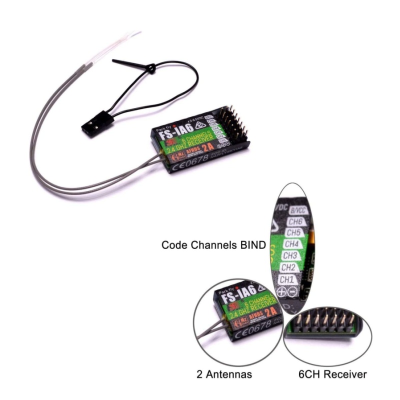 Flysky FS-IA6 Receiver 6CH Dua - Drone Battery Plate 评论和价格