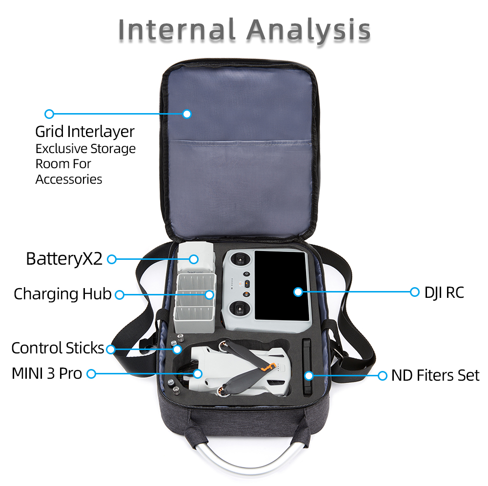 for Mini 3 Storage Box Dron Ha - Drone Battery Bag 评论和价格
