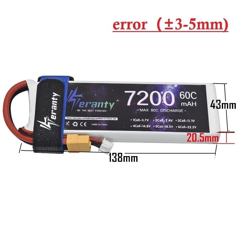 Upgrade 2S 7.4V 7200mAh 60C 6S - Drone Battery 6S 评论和价格