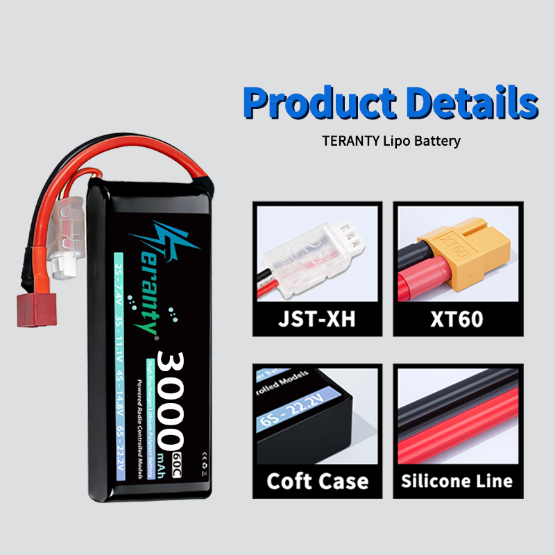 TERANTY 2S 3000mAh Lipo Batter - Drone Battery Plate 评论和价格