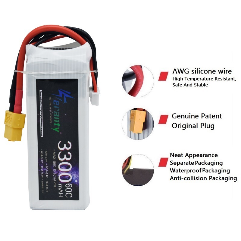LiPo Rechargeable Battery 4S 3 - Drone Battery Connector 评论和价格