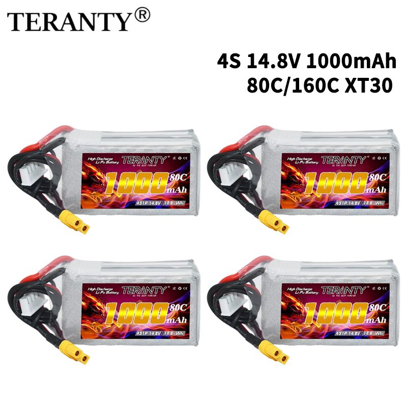 TERANTY 4S 1000mAh 14.8V 80C/1 - Drone Battery Connector 评论和价格