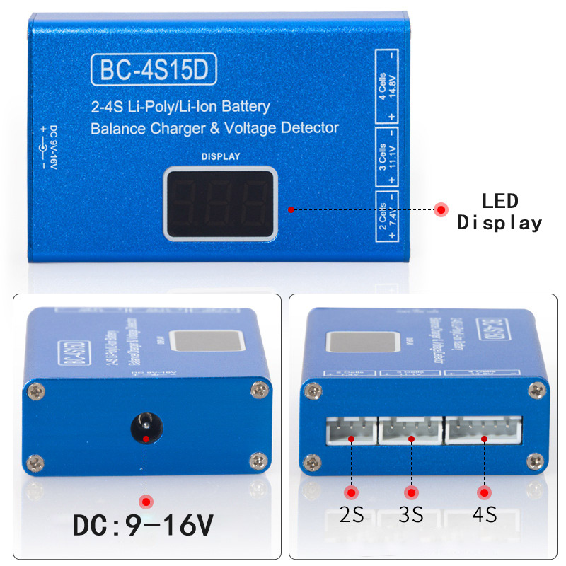 BC-4S15D 2-4S Lithium Balance  - Drone Battery Voltage Checker 评论和价格