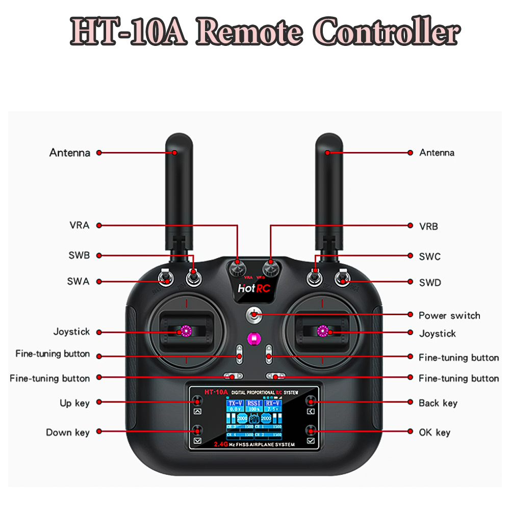 Hotrc Hot rc HT-10A HT10A 2.4G - Drone Battery Connector 评论和价格