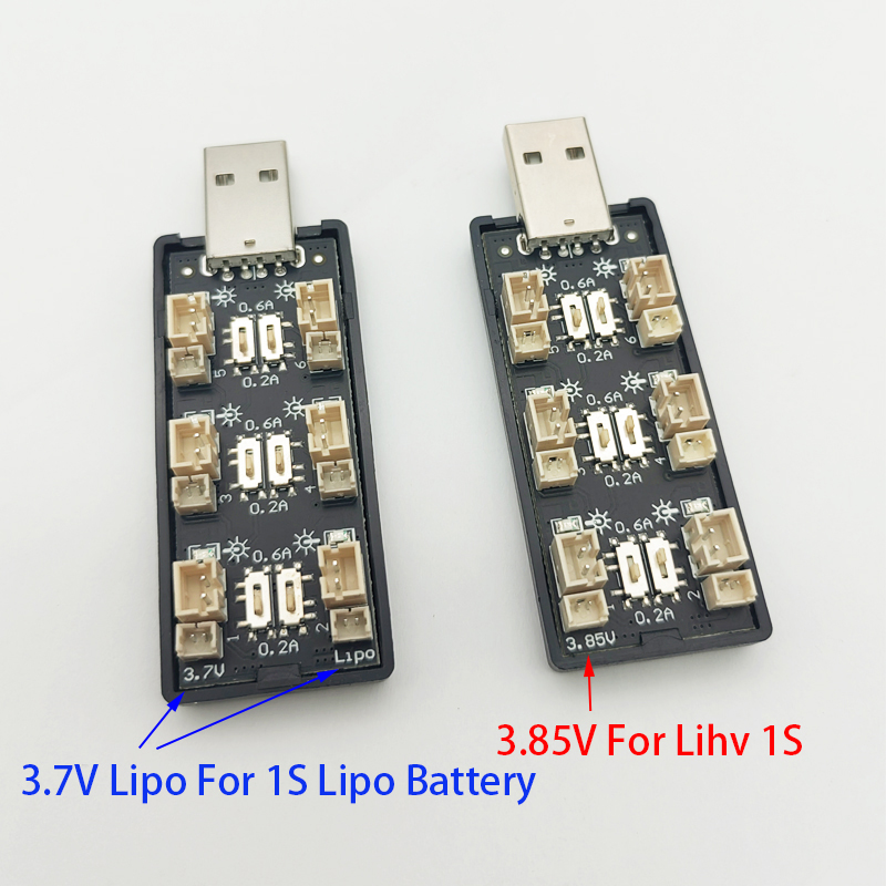 6CH USB 1S LiPo/LiHv 3.7V/4.2V - Drone Battery Plate 评论和价格