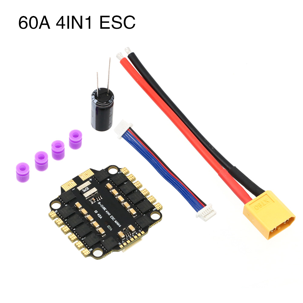 UAngel 4IN1 45A 60A ESC BLHELI - Drone Battery 6S 评论和价格