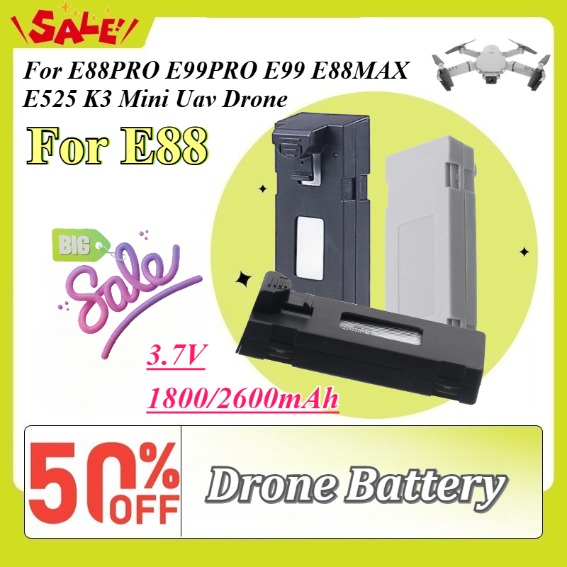 3.7V 1800/2600mAh Drone Spare  - Drone Battery Li-Ion 评论和价格