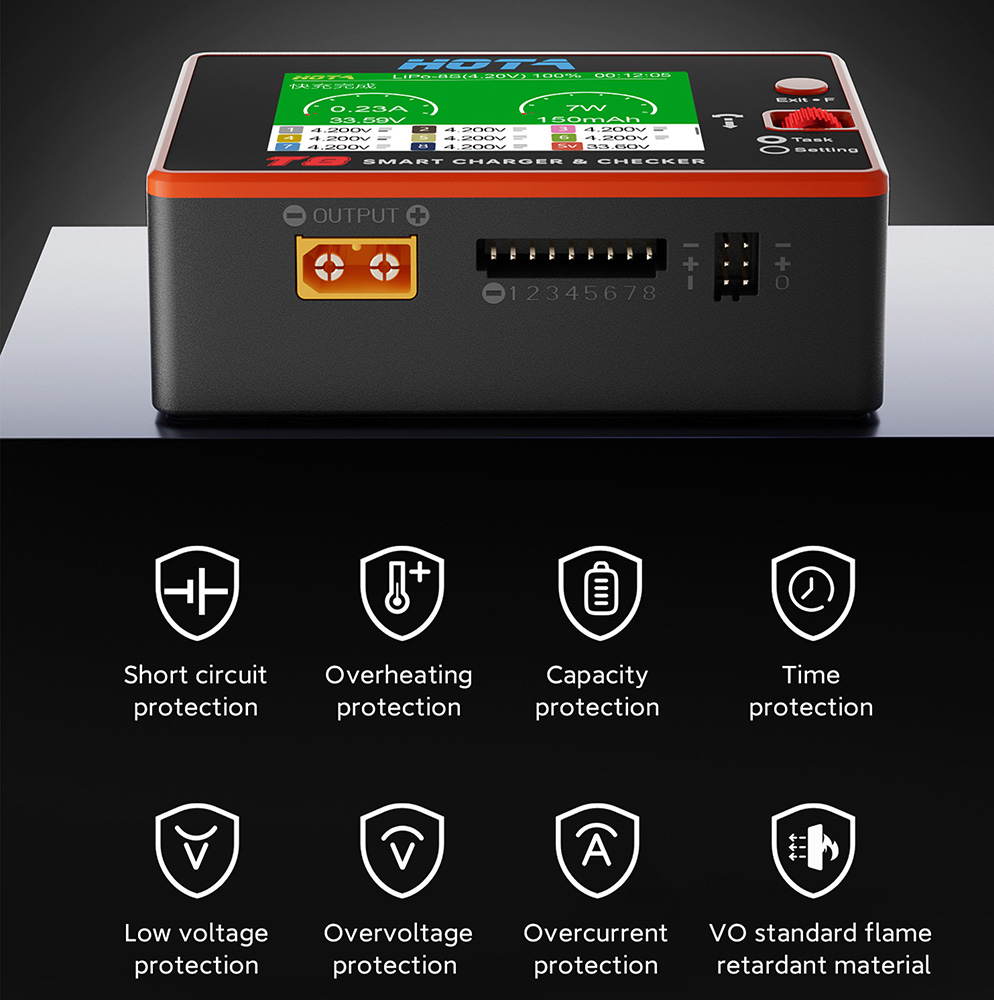 HOTA T8 Smart Balance Charger  - Drone Battery Smart 评论和价格