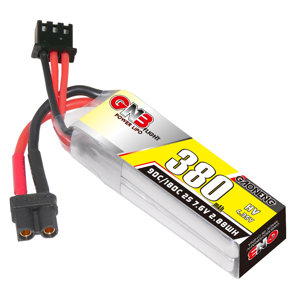 GNB 2S 7.6V 380mAh 90C/180C Li - Drone Battery Plate 评论和价格