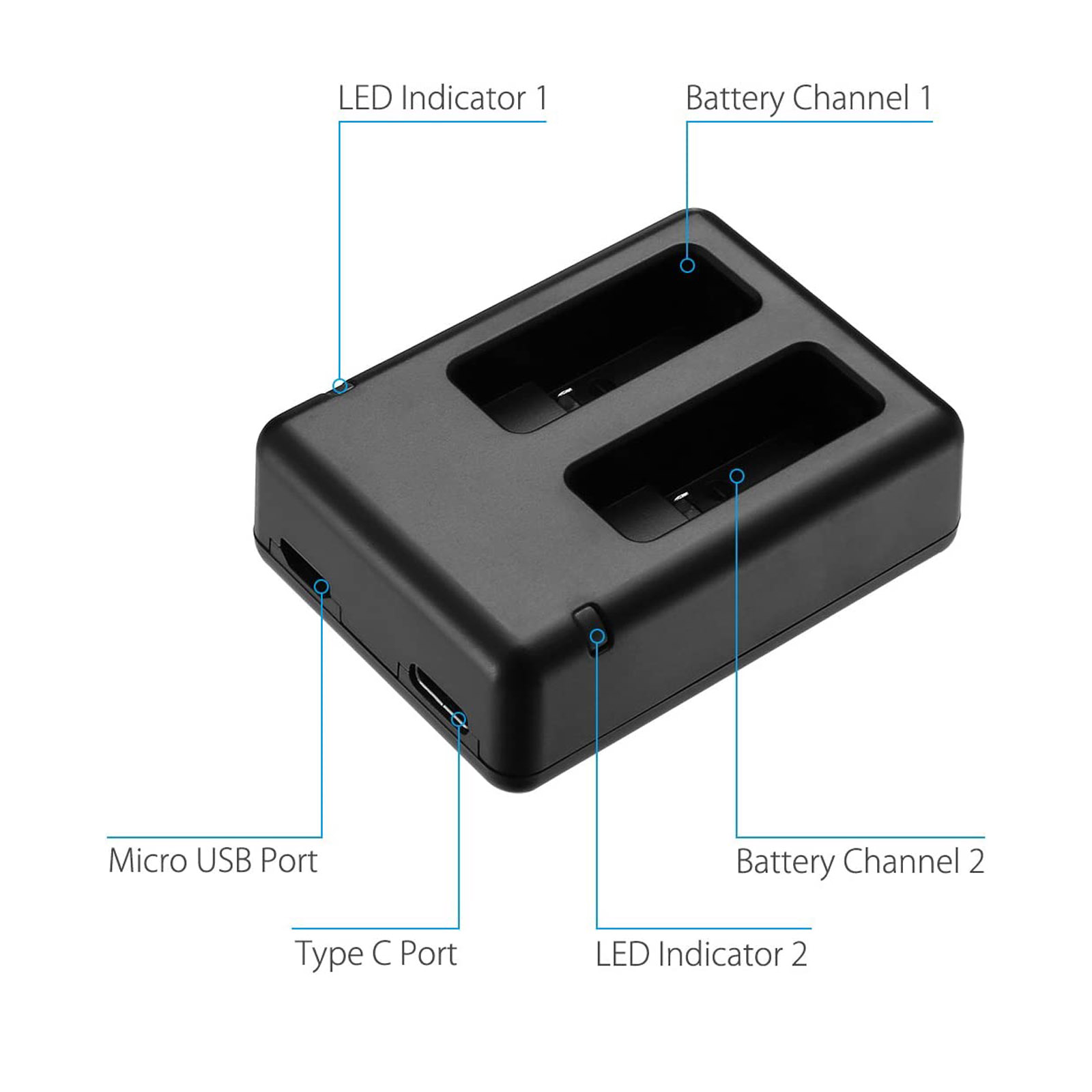 Suitable for GOPRO Hero 5 Char - Drone Battery Charger 评论和价格