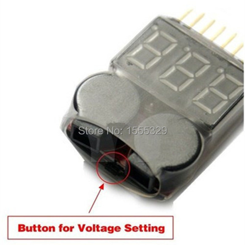 2Pcs 1S-8S LiPo Battery Voltag - Drone Battery Voltage Checker 评论和价格