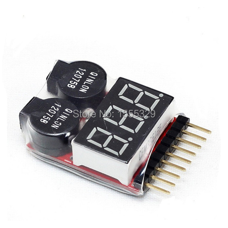 2Pcs 1S-8S LiPo Battery Voltag - Drone Battery Voltage Checker 评论和价格