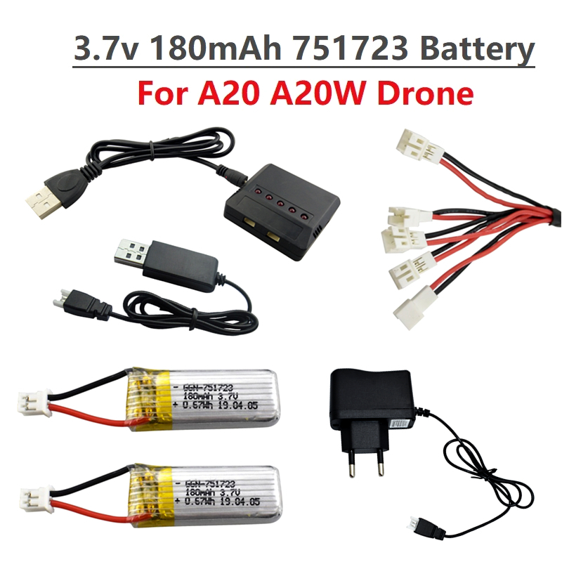 Original 3.7V 180mAh Lipo Batt - Drone Battery Balance Charger 评论和价格