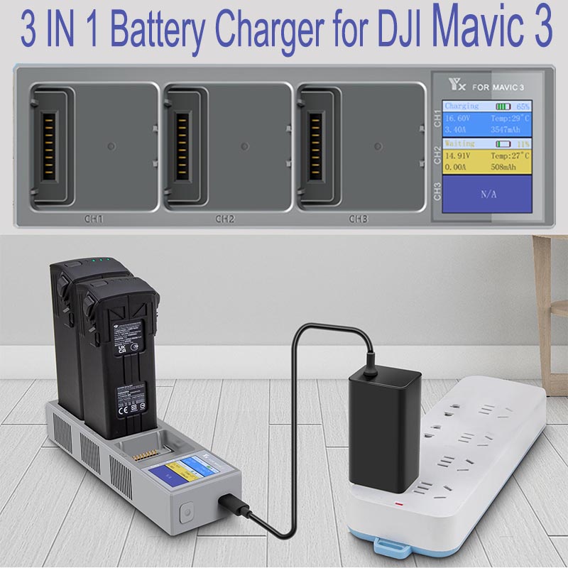3 IN 1 Battery Charger for DJI - Drone Battery Parallel Board 评论和价格