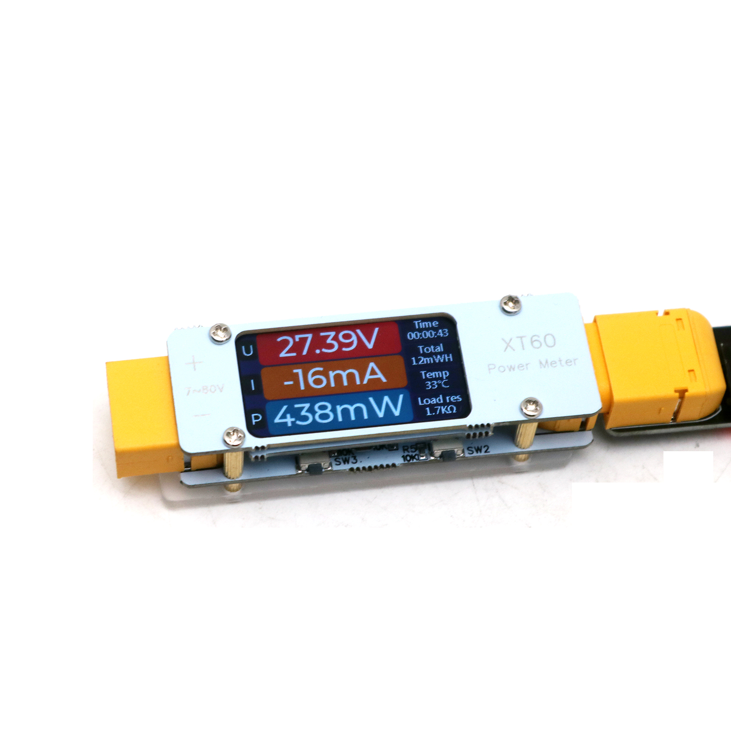 64A DC XT60 Power Meter Bidire - Drone Battery Voltage Checker 评论和价格