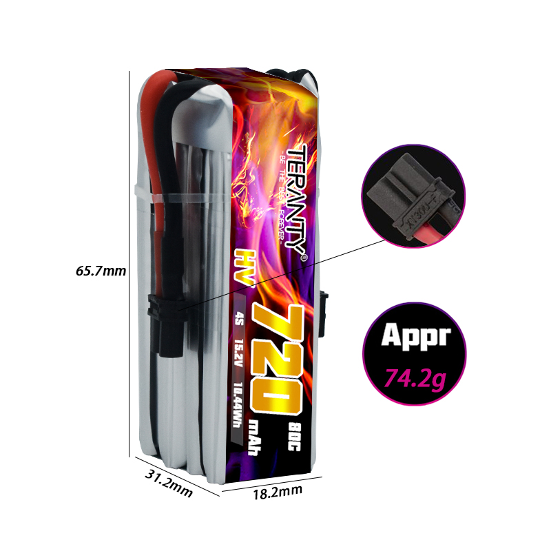TERANTY 720mAh 4S 15.2V HV Lip - Drone Battery Plate 评论和价格