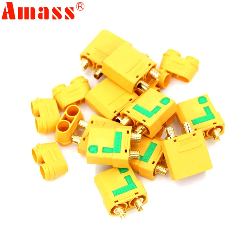 1/2 pair Amass XT90S XT90-S Ma - Drone Battery Connector 评论和价格