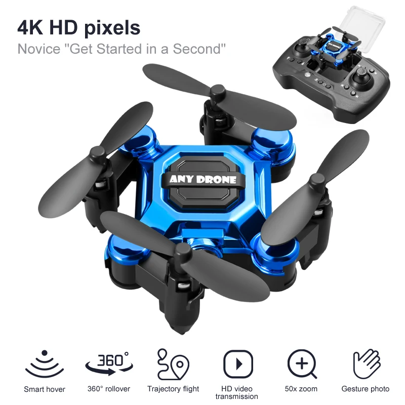 4K Camera HD RC Drone Fold Rem - Drone Battery Smart 评论和价格