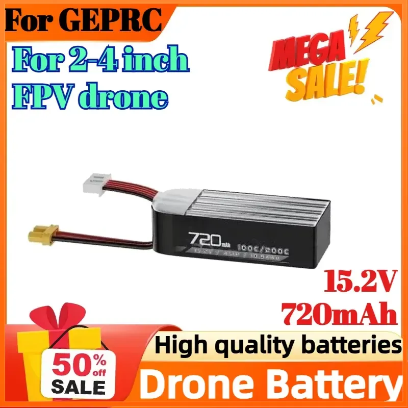 4S 15.2V 720mAh 100C Battery f - Drone Battery High Voltage 评论和价格