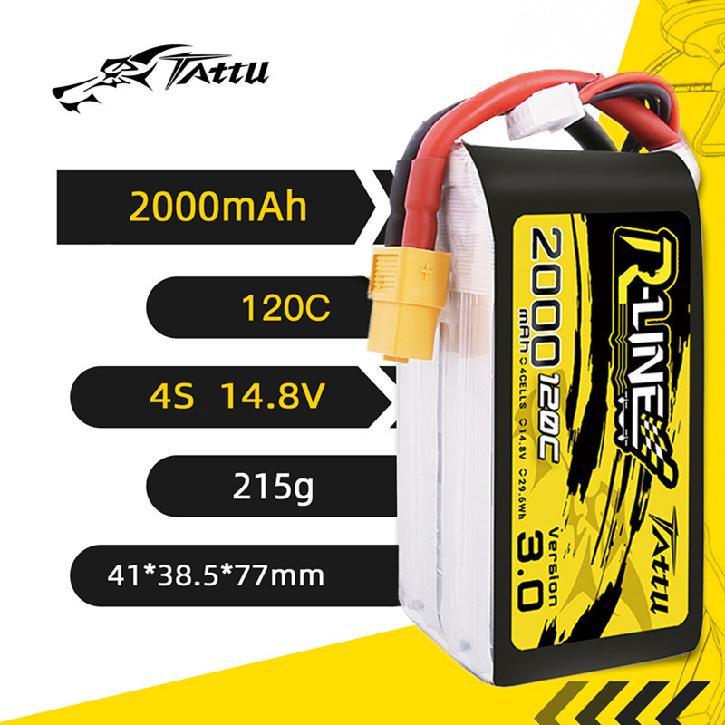 HOT TATTU R-LINE 3.0 120C 2000 - Drone Battery 4S 评论和价格