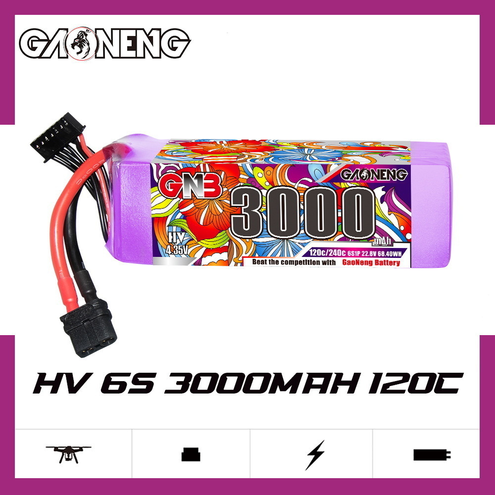 GNB Lipo Battery 6S 22.8V 3000 - Drone Battery Plate 评论和价格