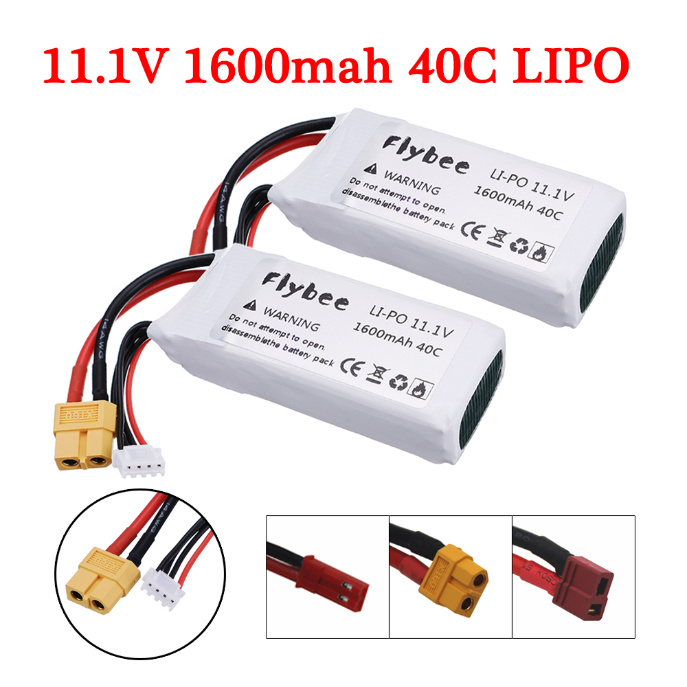 2pcs High Rate 40C 11.1V 1600m - Drone Battery 3S 评论和价格