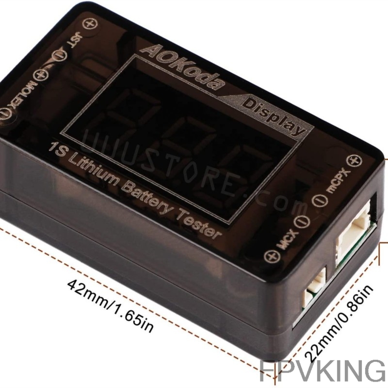 AOKoda AOK-041 1S LiPo Battery - Drone Battery Voltage Checker 评论和价格